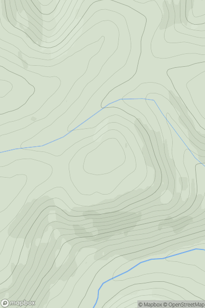 Thumbnail image for Well Hill [The Glenkens to Annandale] [NS689071] showing contour plot for surrounding peak